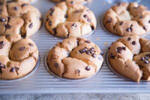 Banana Chocolate Chip Mochi Muffin