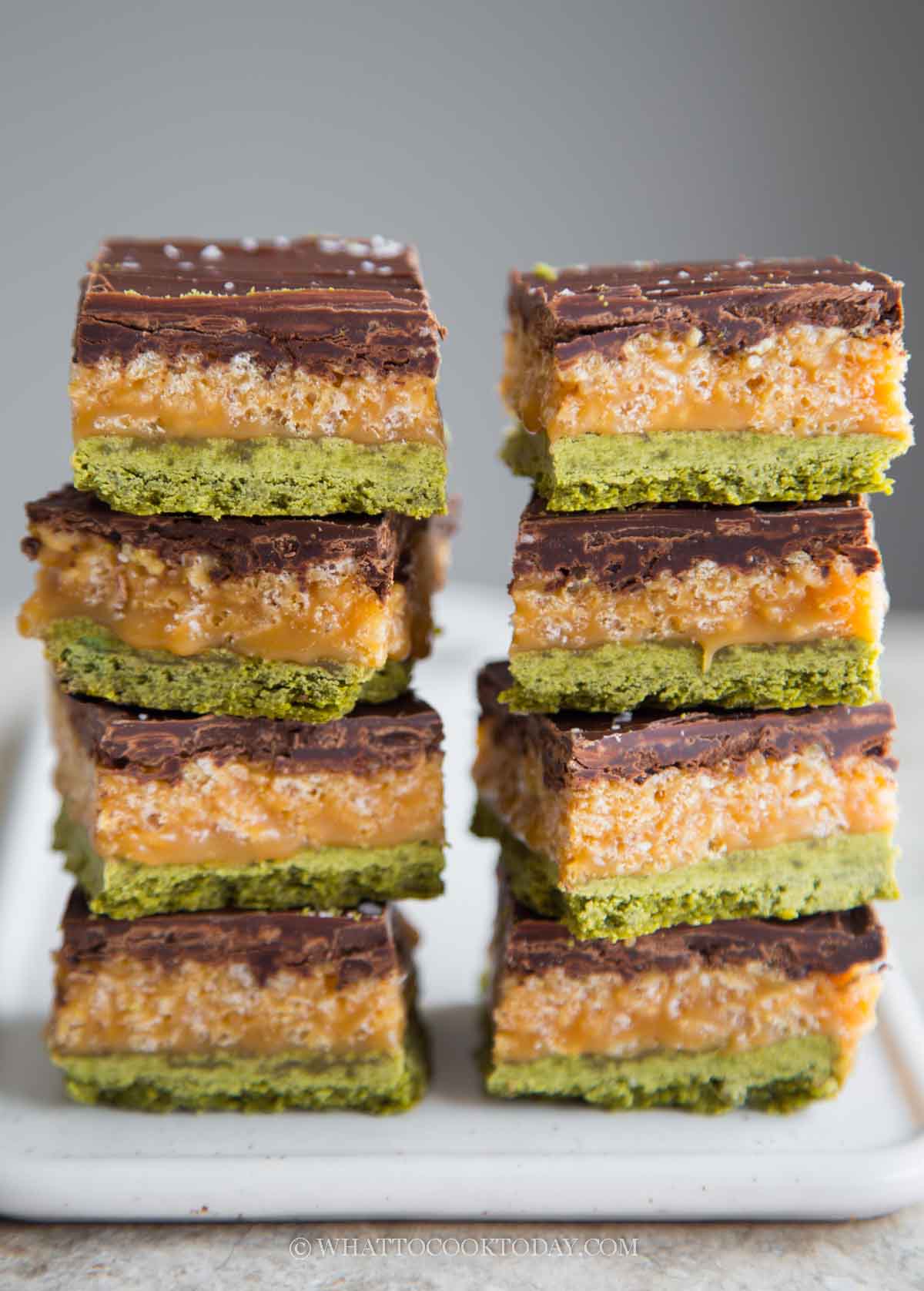 Matcha Millionaire's Shortbread