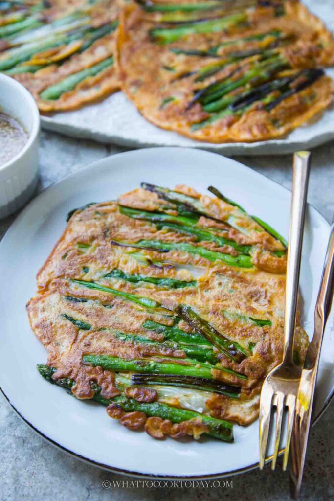 Asparagus Scallion Pancakes