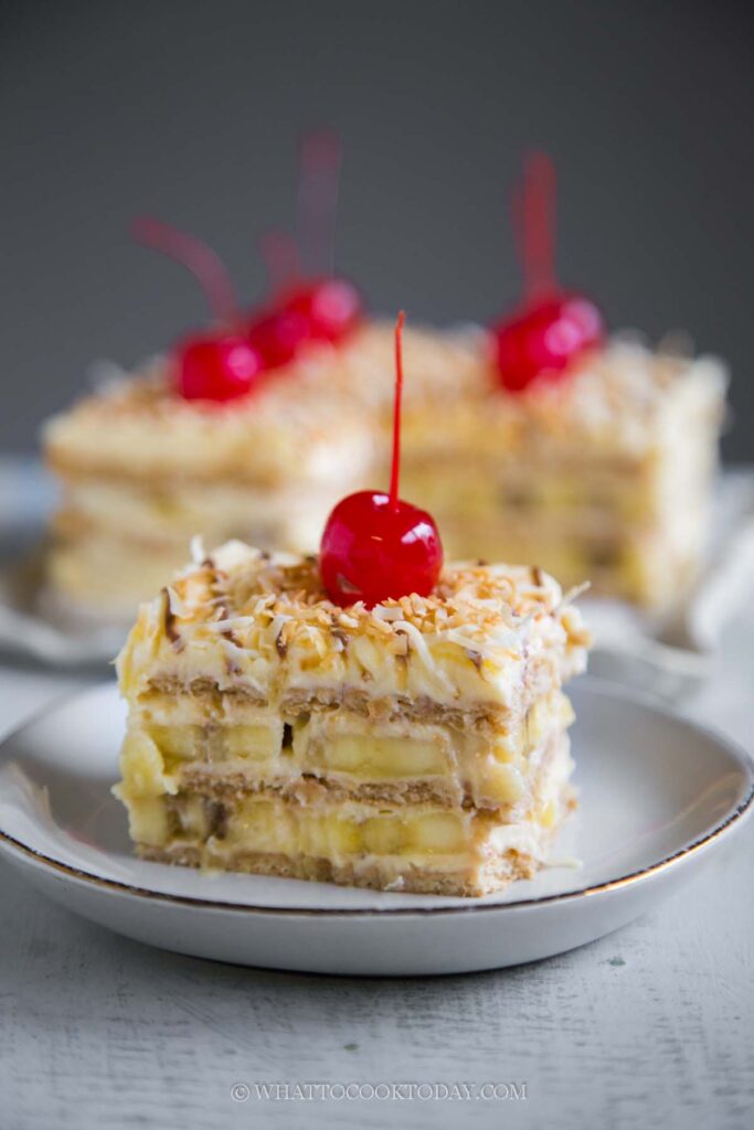 No-Bake Banana Split Layer Cake