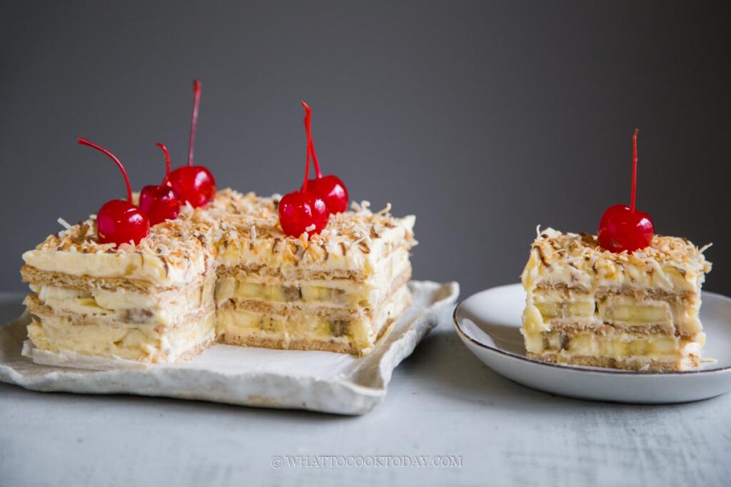 No-Bake Banana Split Layer Cake
