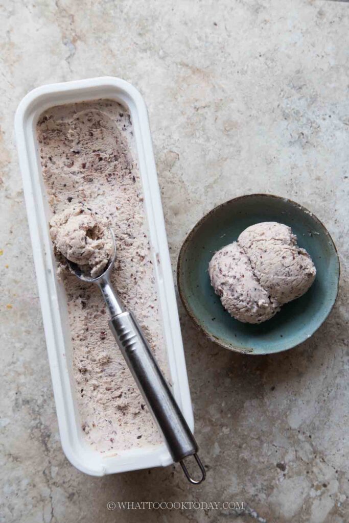 No-Churn Creamy Red Bean Ice Cream
