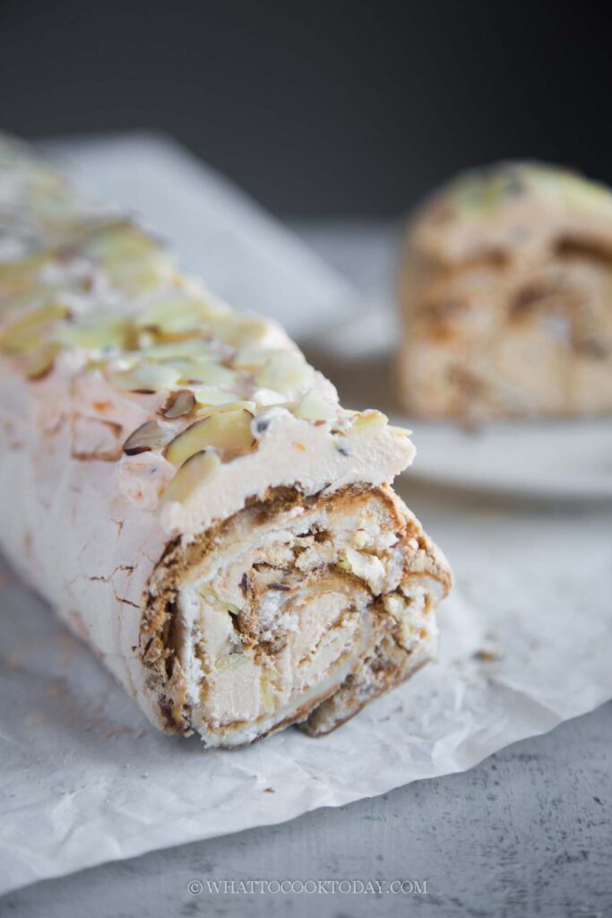 Passion Fruit Meringue Roulade