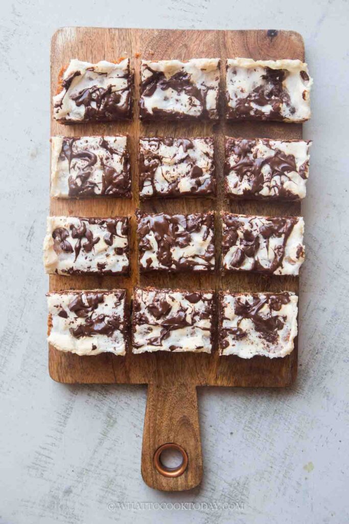 Gooey S’mores Blondies (With Toasted Marshmallow Top!)