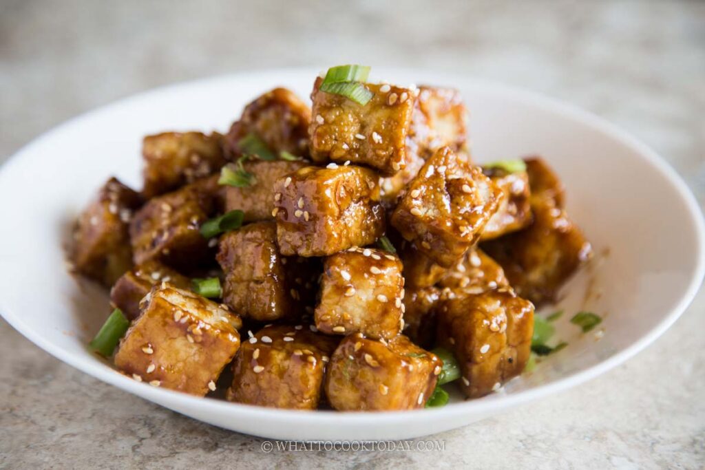 Soy-Glazed Crispy Air-Fried Tofu