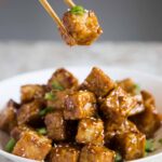 Soy-Glazed Crispy Air-Fried Tofu
