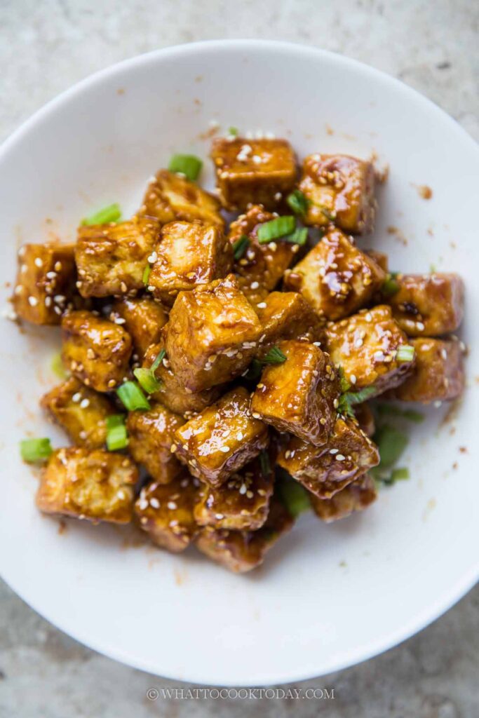 Soy-Glazed Crispy Air-Fried Tofu