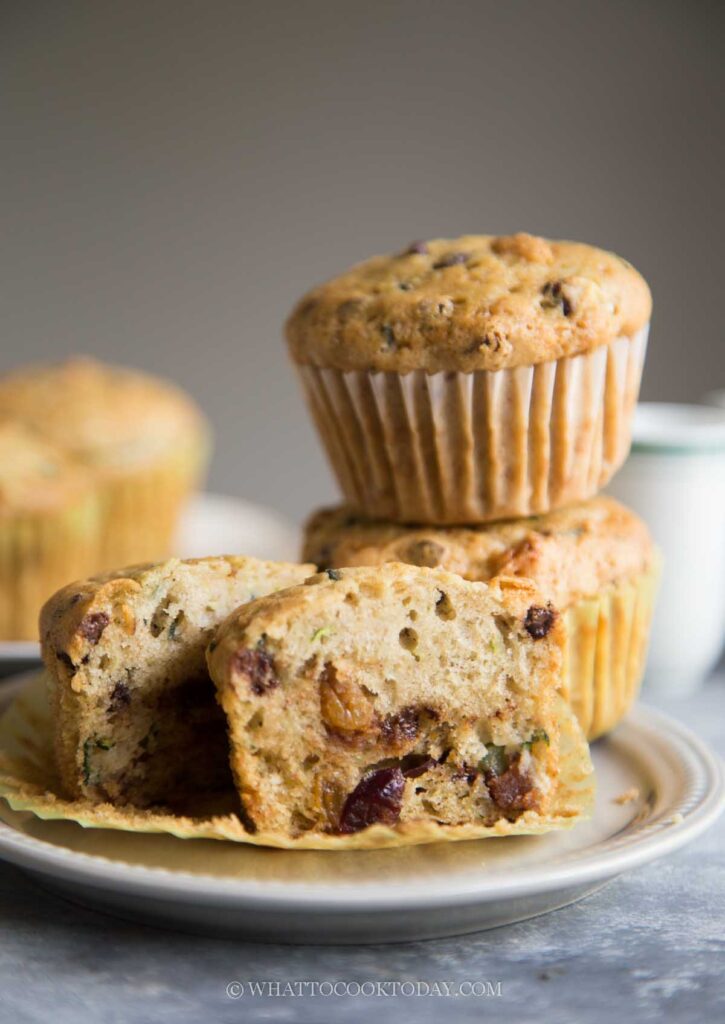 Soft and Fluffy Zucchini Muffins