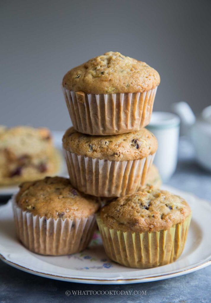Soft and Fluffy Zucchini Muffins