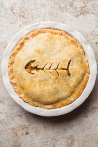 Thai Red Curry Salmon Pie