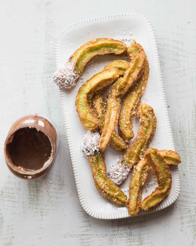 Easy Pandan Churros