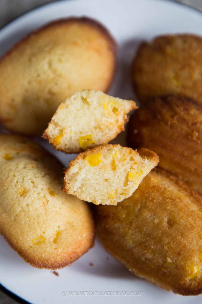 Sweet Corn and Cheese Madeleine