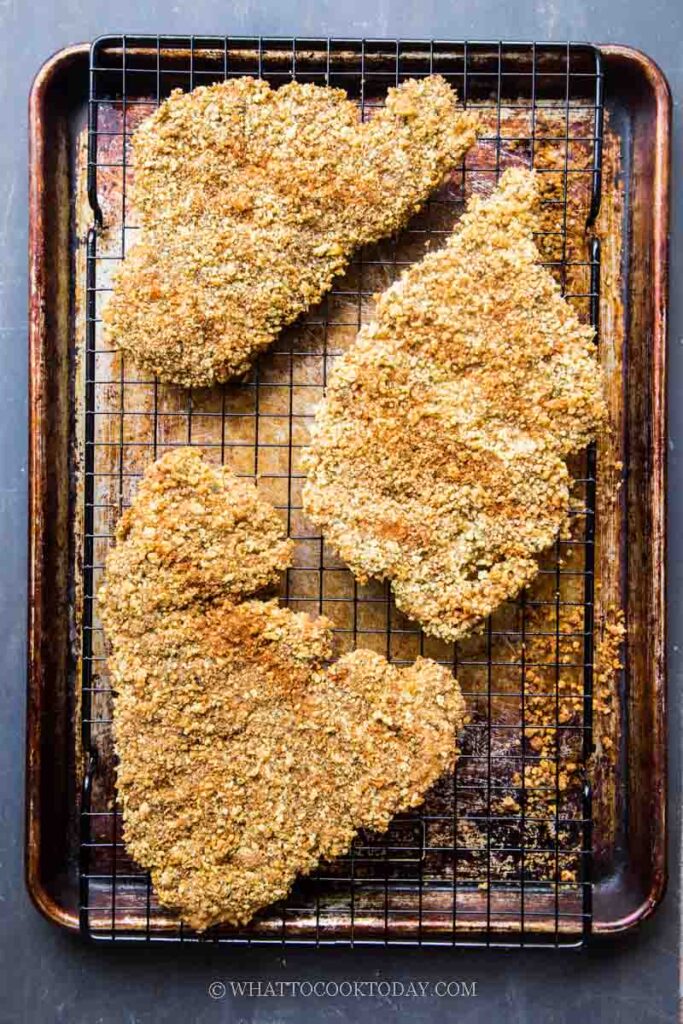 Crispy Taiwanese XXL Chicken Cutlet (Baked Version)