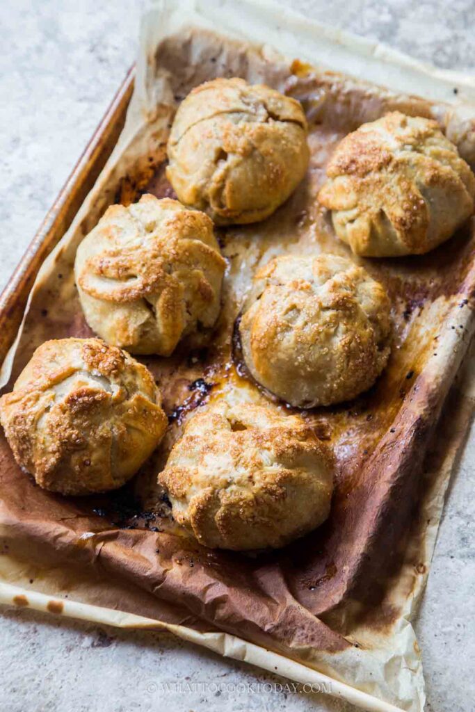 Whole Apple Dumplings with Frangipane Filling