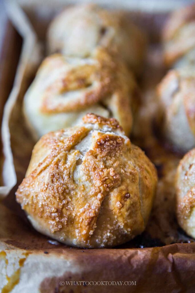 Whole Apple Dumplings with Frangipane Filling