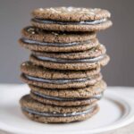 Black Sesame Sandwich Cookies