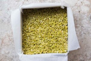 Milky Brown Butter Matcha Rice Krispie Treats