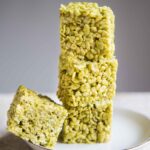 Milky Brown Butter Matcha Rice Krispie Treats