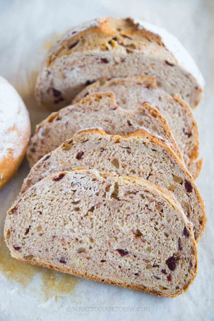 Delicious Honey Cranberry Walnut Bread