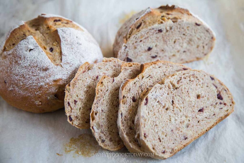 Delicious Honey Cranberry Walnut Bread