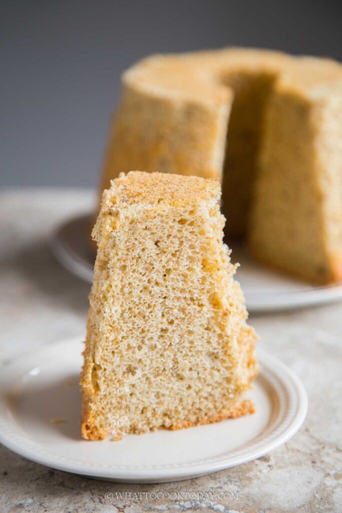 Soft and Fluffy Whole Wheat Chiffon Cake