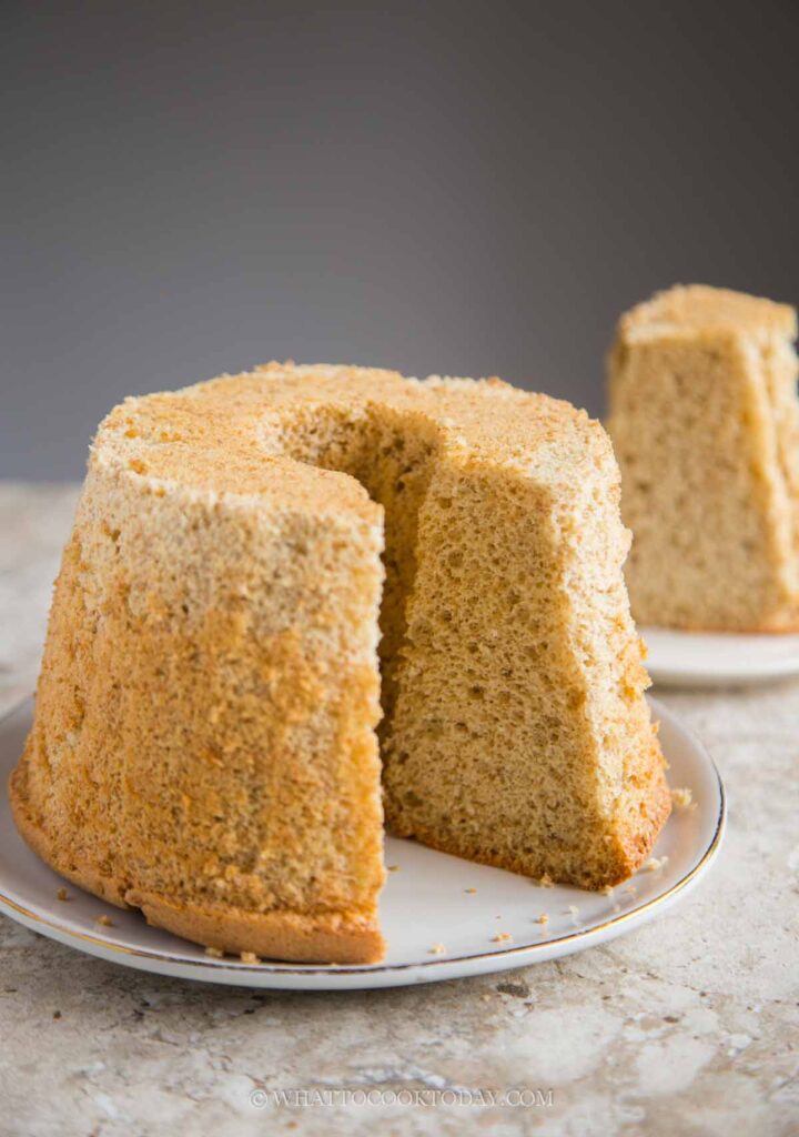 Soft and Fluffy Whole Wheat Chiffon Cake