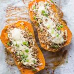 Miso Ginger Fried Rice–Stuffed Butternut Squash