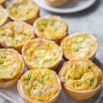 Easy Chicken Curry and Cheese Quiche Muffins