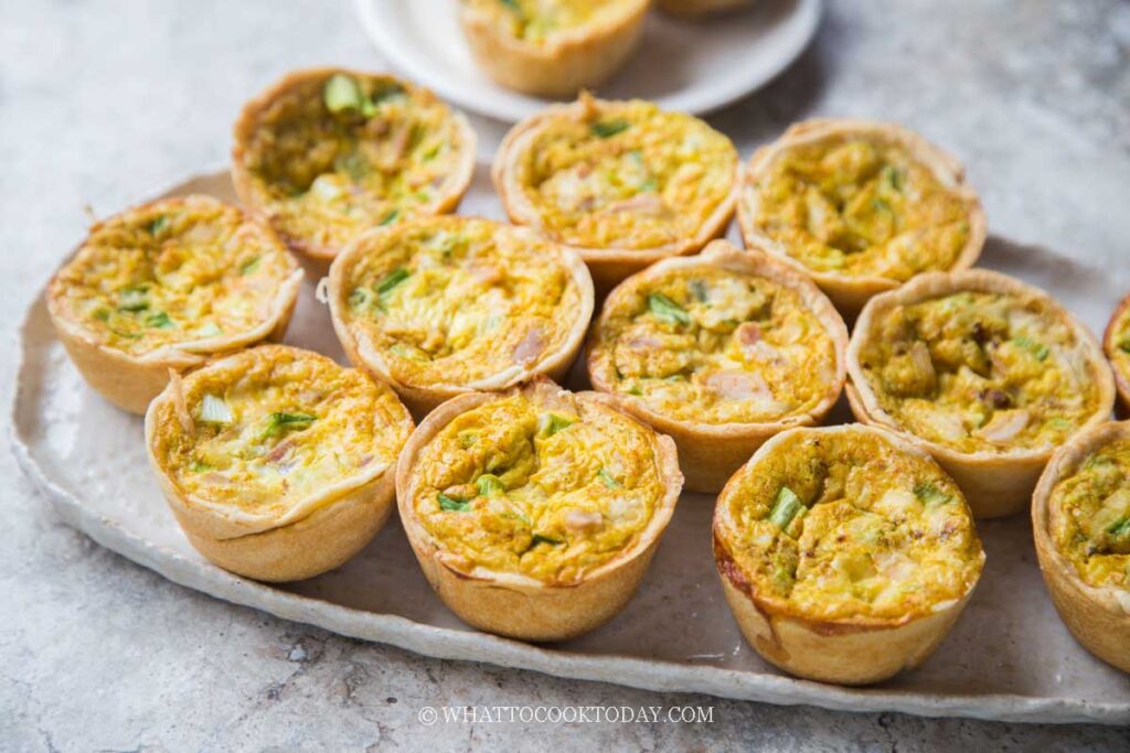 Easy Chicken Curry and Cheese Quiche Muffins