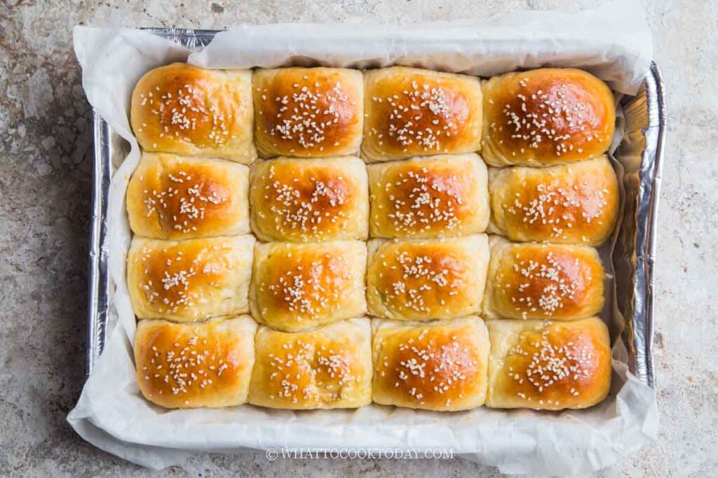 Fluffy Baked Milk Buns Filled with Ginger Hoisin Chicken