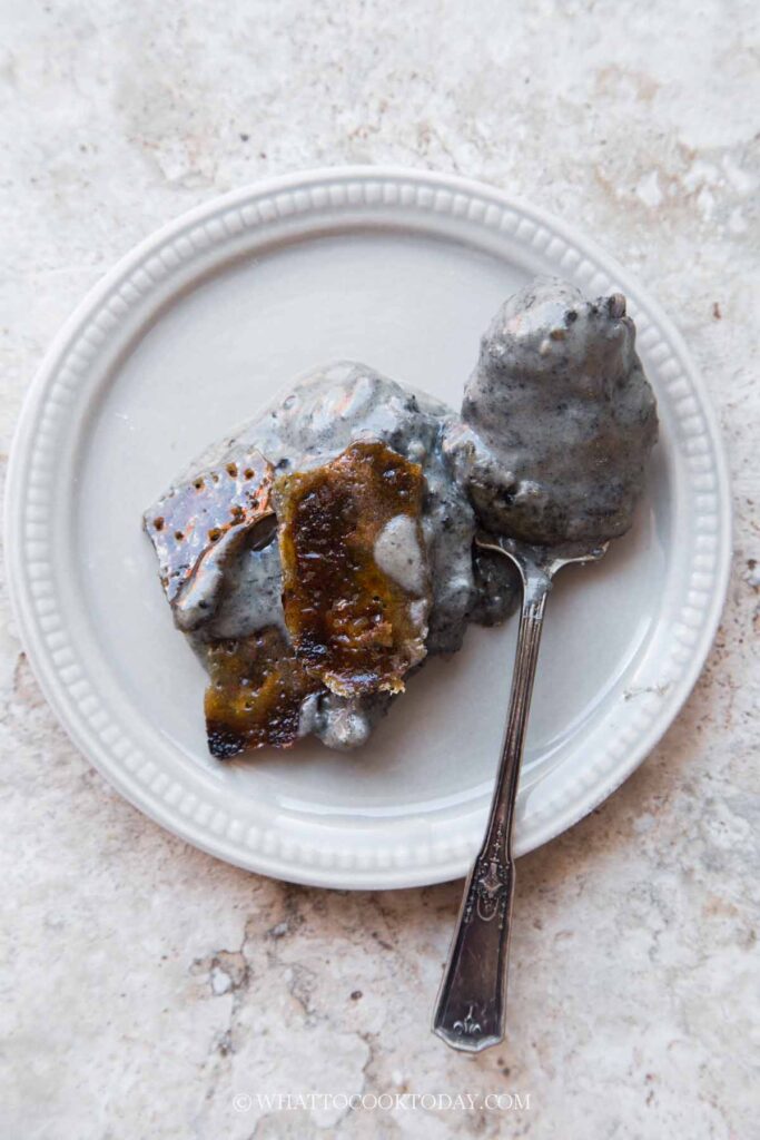 Black Sesame Rice Pudding Brulee