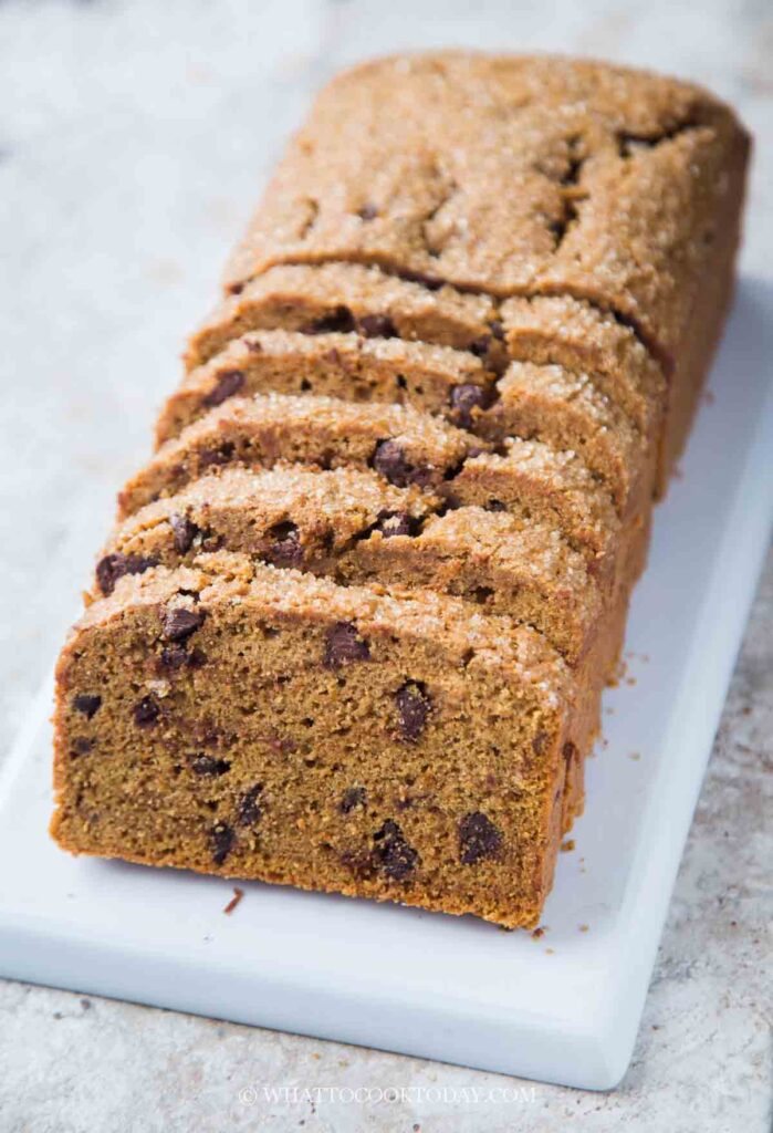 Sweet Potato Chocolate Chip Loaf Cake