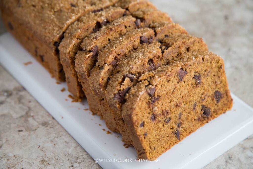 Sweet Potato Chocolate Chip Loaf Cake