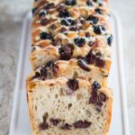 Chocolate Cherry Sourdough Focaccia with Rosemary and Orange Glaze