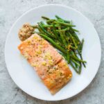 slow-roasted salmon with rice vinegar vinaigrette