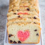 Surprise Heart Chocolate Chip Sour Cream Loaf Cake
