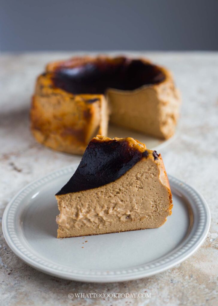 Banana Mocha Basque Burnt Cheesecake