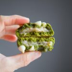 Chewy Matcha Mochi Cookies with White Chocolate Chips