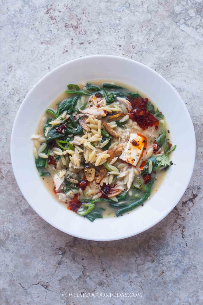 Easy Orzo Chicken Miso Soup