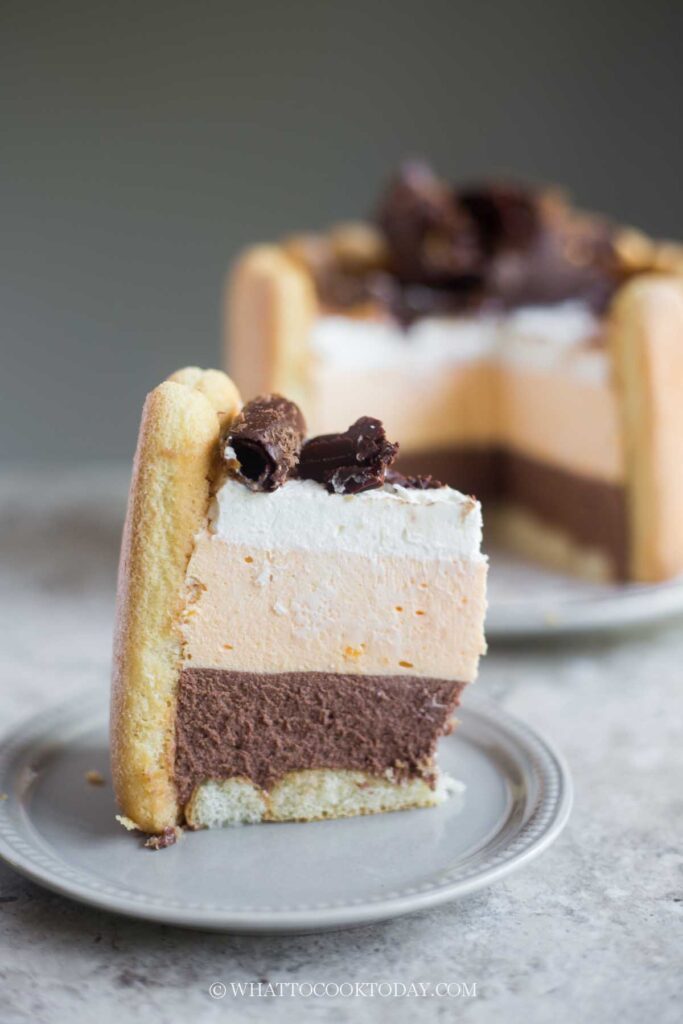 No-Bake Chocolate Orange Charlotte Cake