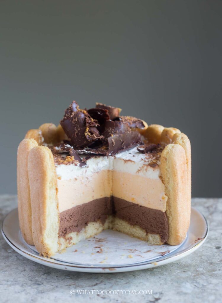 No-Bake Chocolate Orange Charlotte Cake