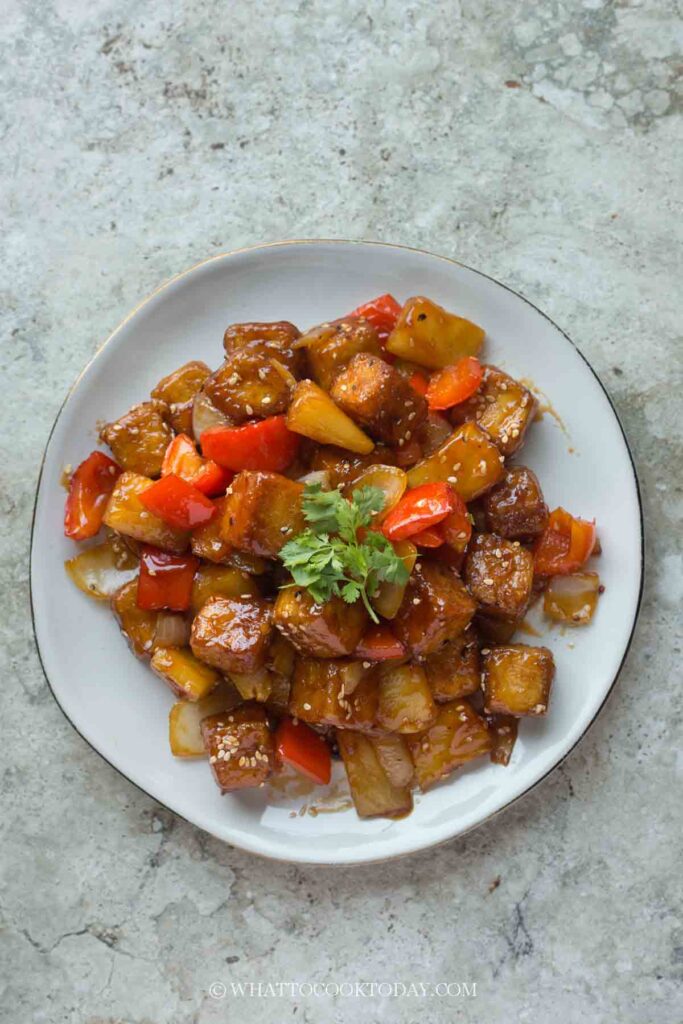 Sweet and Sour Pan-fried Tofu