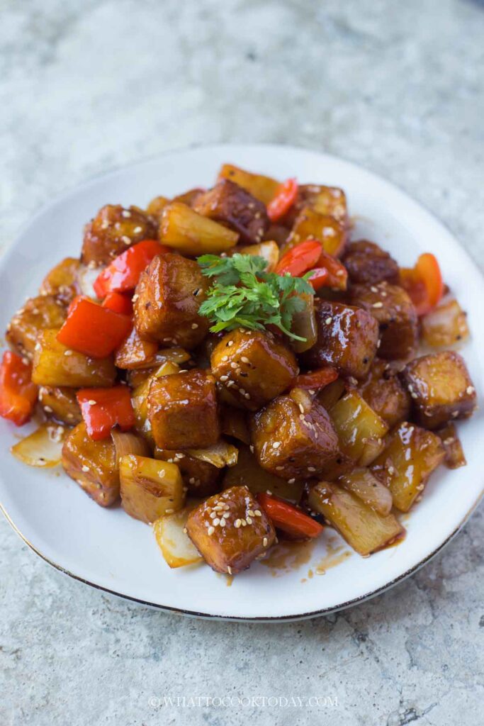 Sweet and Sour Pan-fried Tofu