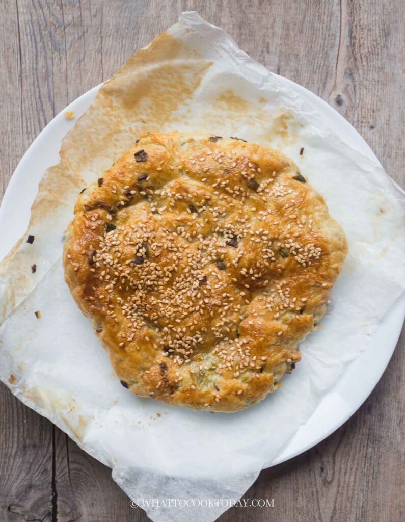 Easy Puff Pastry Scallion Pancakes