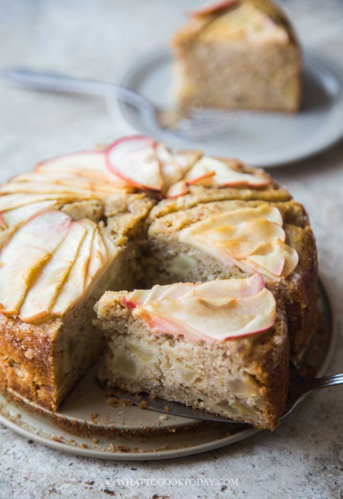 Roasted Chestnut Apple Cake
