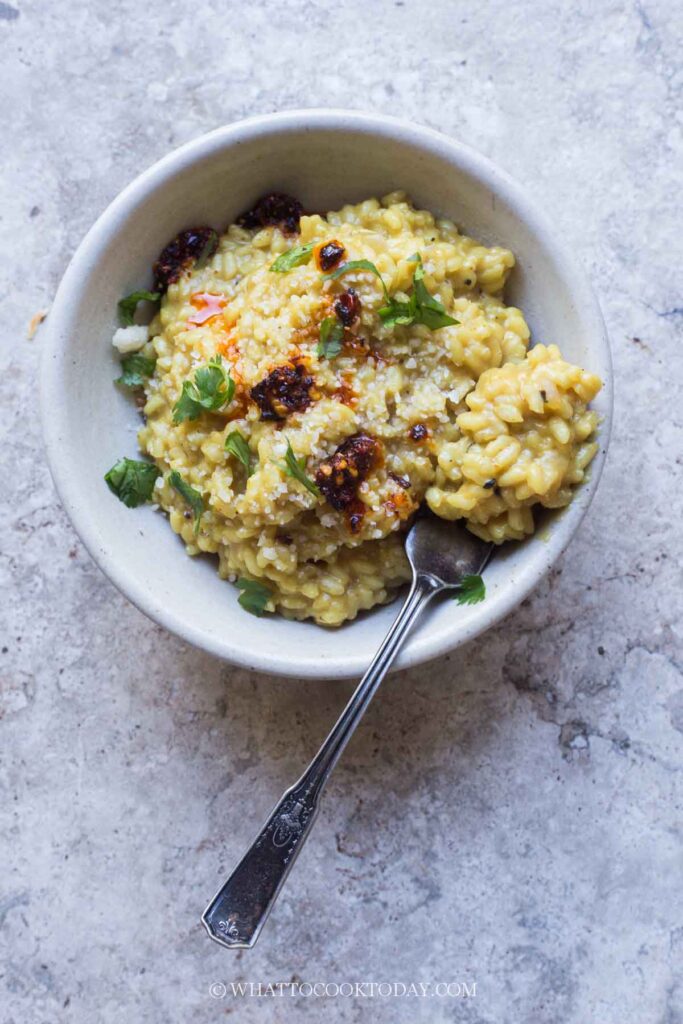 Creamy Miso Curry Risotto